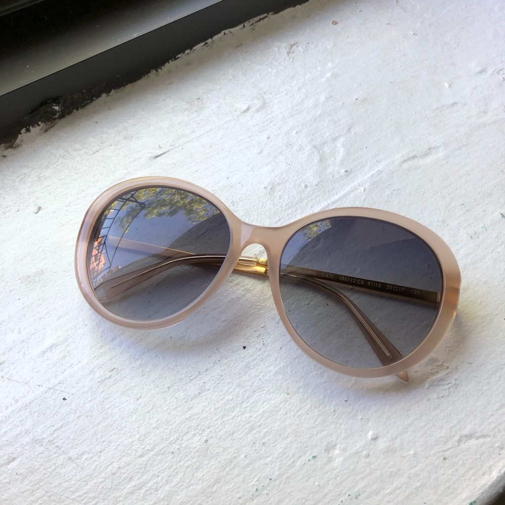 Victoria Beckham round frame sunglasses PINK